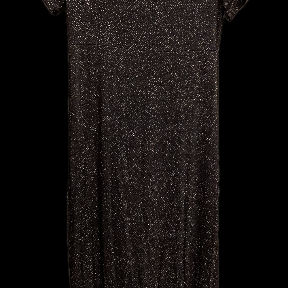 Ronni Nicole Black Sparkle Maxi Dress